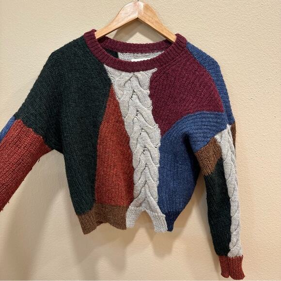 Isabel Marant Etoile Fall Colorblock Alpaca Wool Sweater Medium - Picture 13 of 16